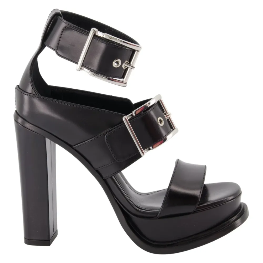 DAMES Alexander McQueen Gesp Plateau Sandalen