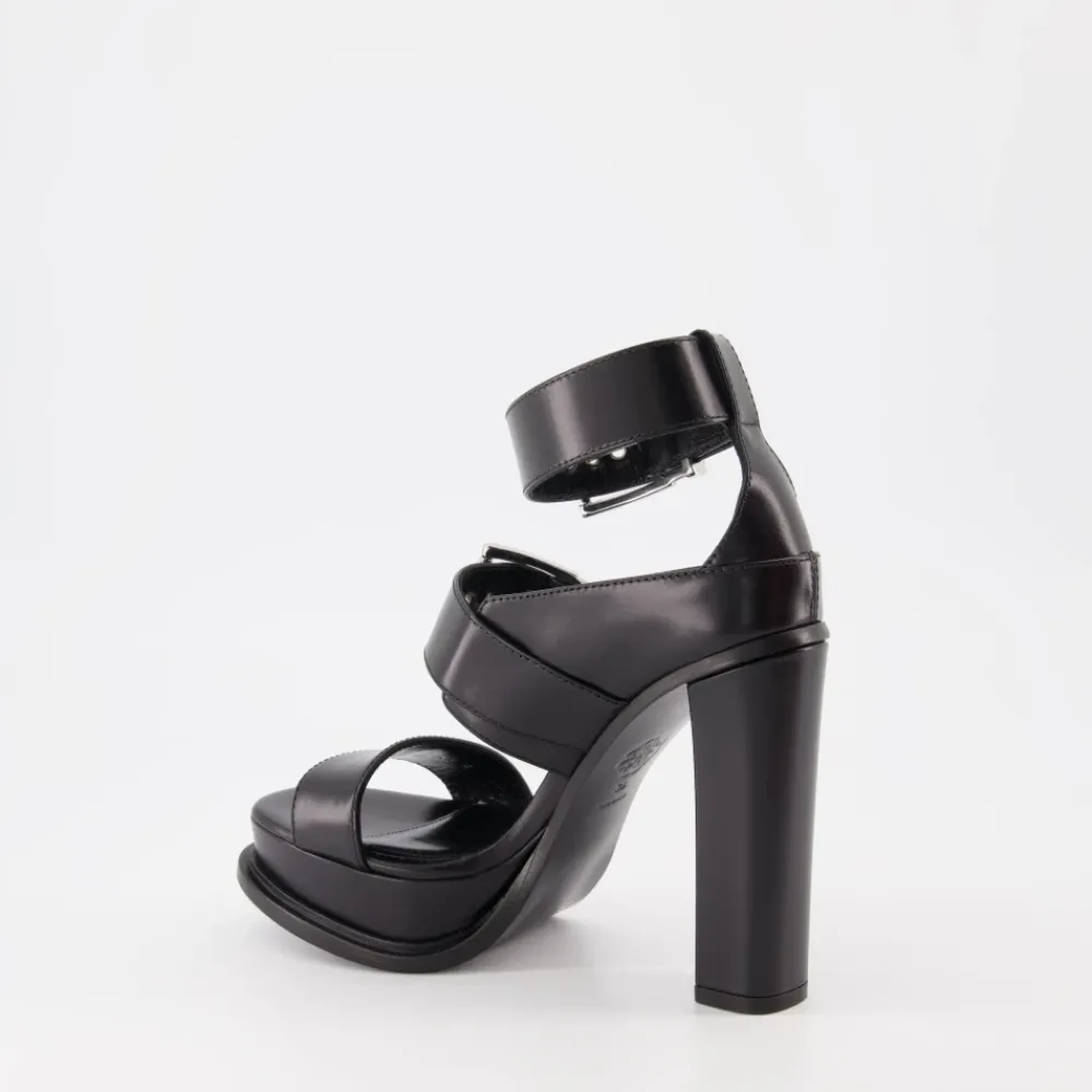 DAMES Alexander McQueen Gesp Plateau Sandalen