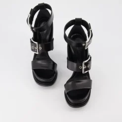 DAMES Alexander McQueen Gesp Plateau Sandalen