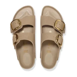 DAMES Birkenstock Slippers^Gesp Tabak Sandalen