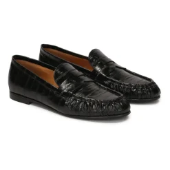 DAMES Kazar Loafers^Gestempeld leren instap halfschoenen