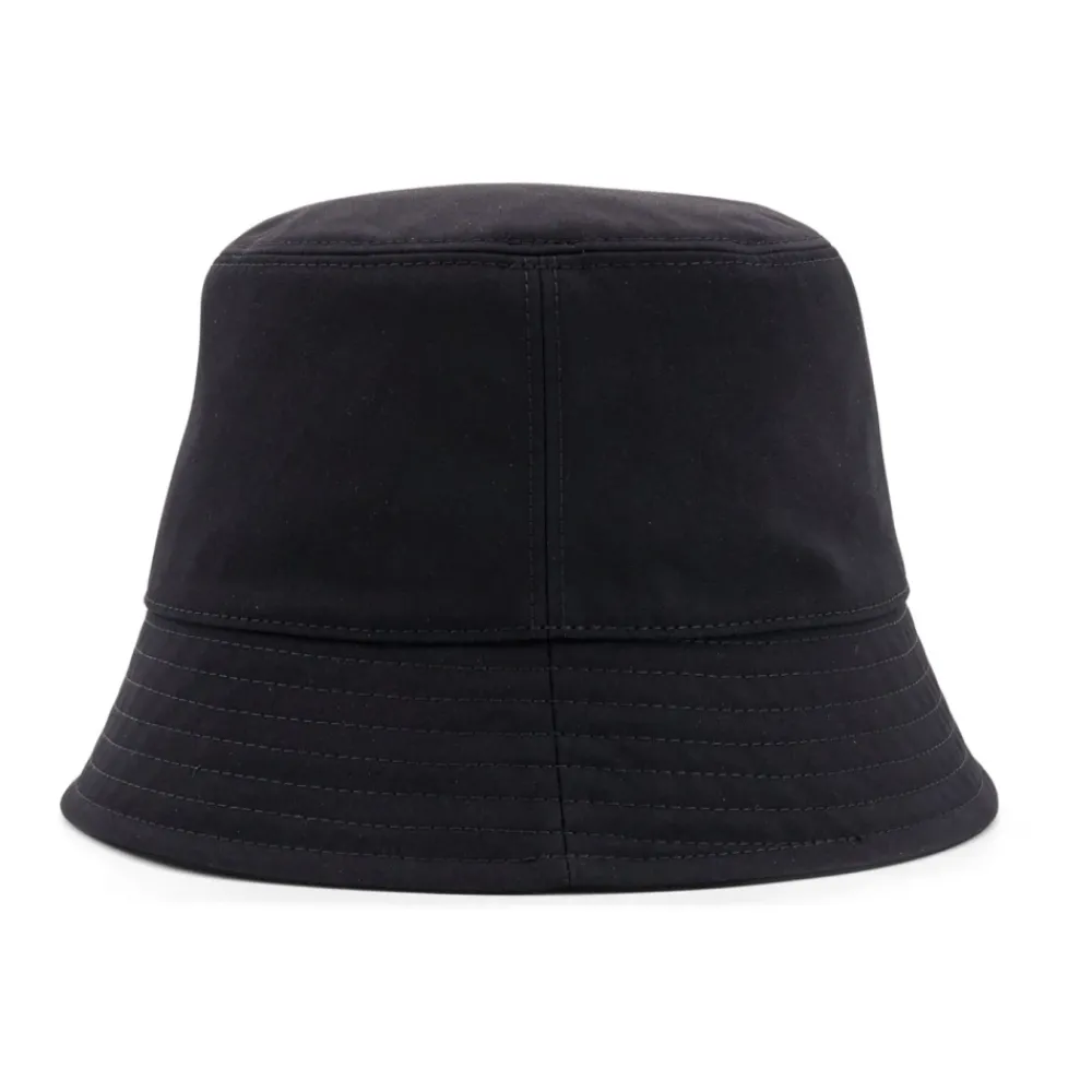 DAMES Moncler Gestikte Bucket Hat met Logopatch