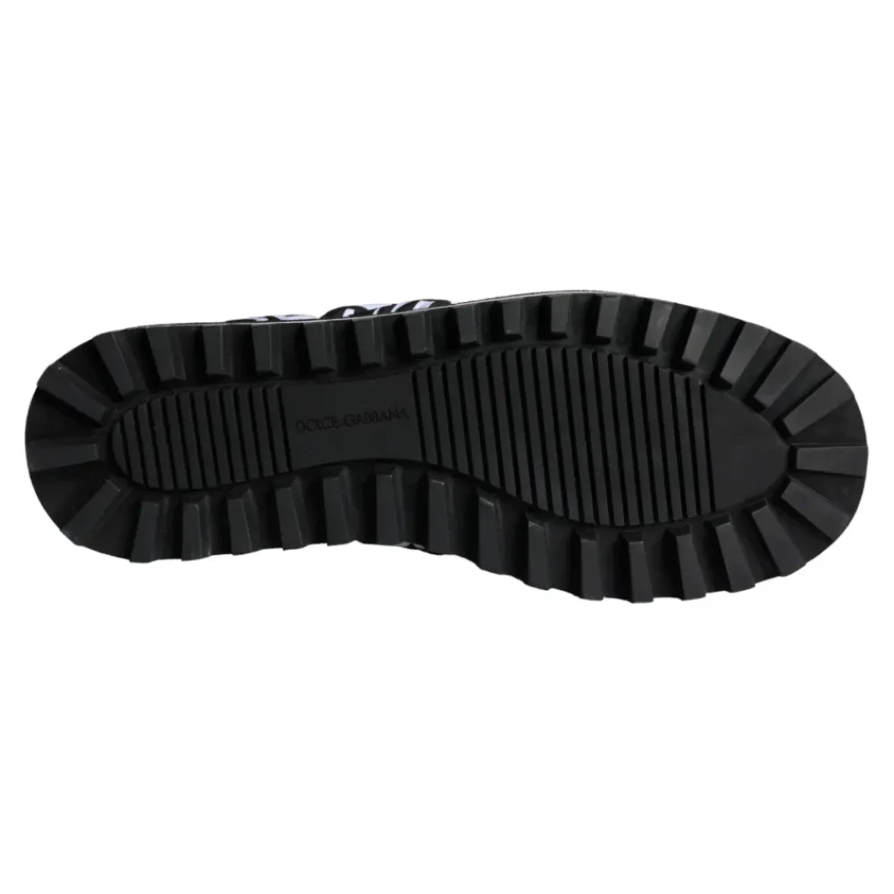 Heren Dolce & Gabbana Pantoffels^Gestikte Logo Slide Sandalen Wit