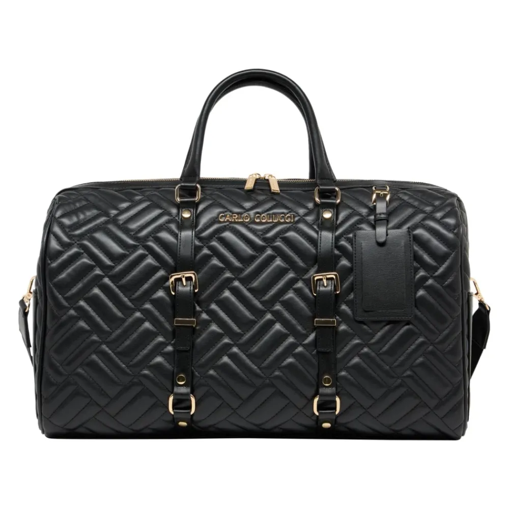 DAMES Carlo Colucci Gestikte Weekender Tas