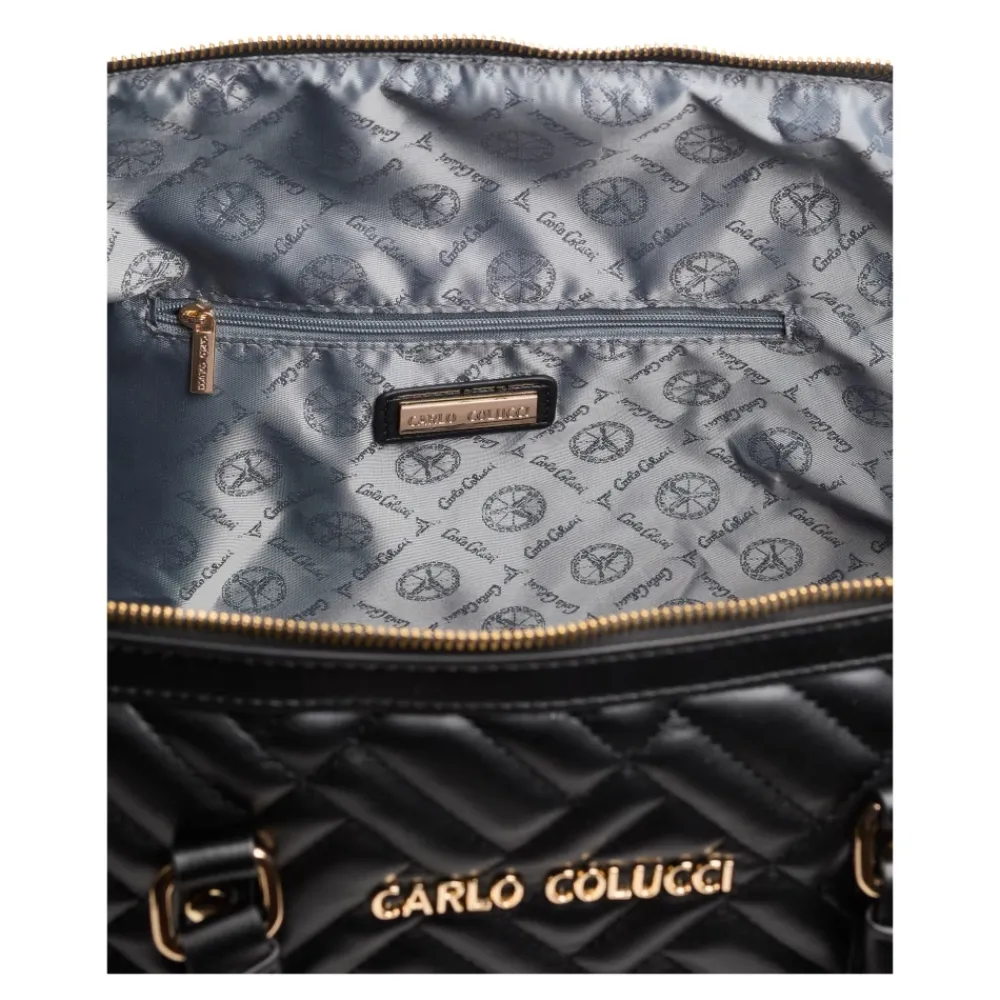 DAMES Carlo Colucci Gestikte Weekender Tas