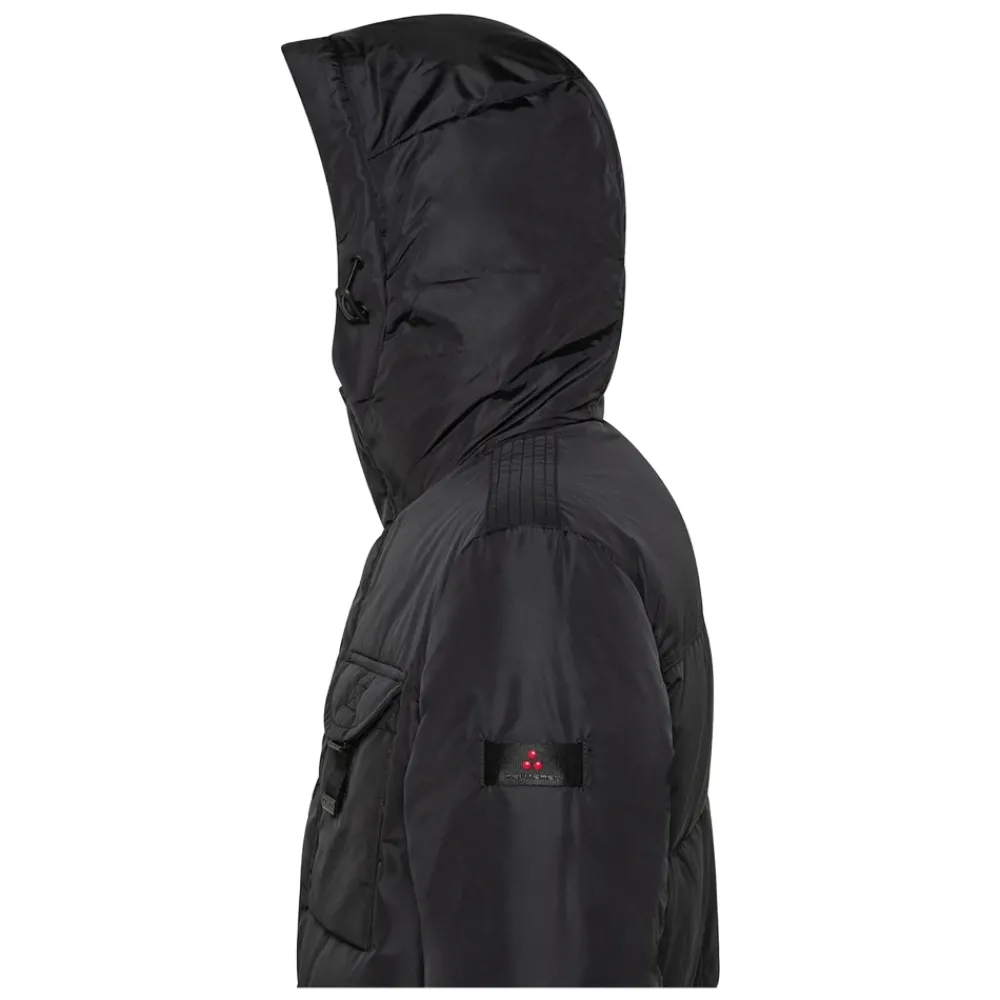 Heren Peuterey Gestikte Zwarte Jas