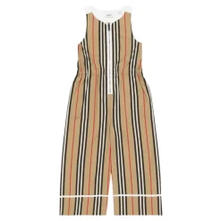 Burberry Jumpsuits^Gestreept katoenen jumpsuit
