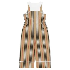 Burberry Jumpsuits^Gestreept katoenen jumpsuit