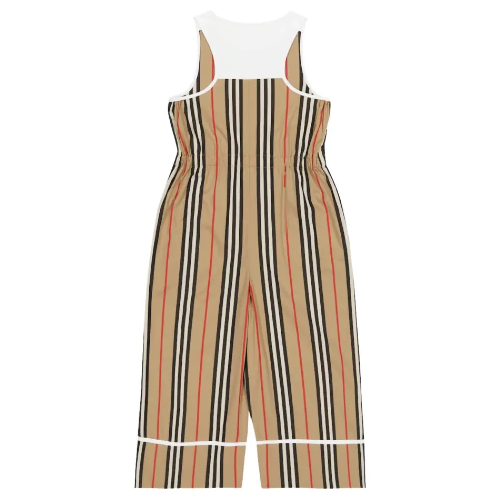 Burberry Jumpsuits^Gestreept katoenen jumpsuit