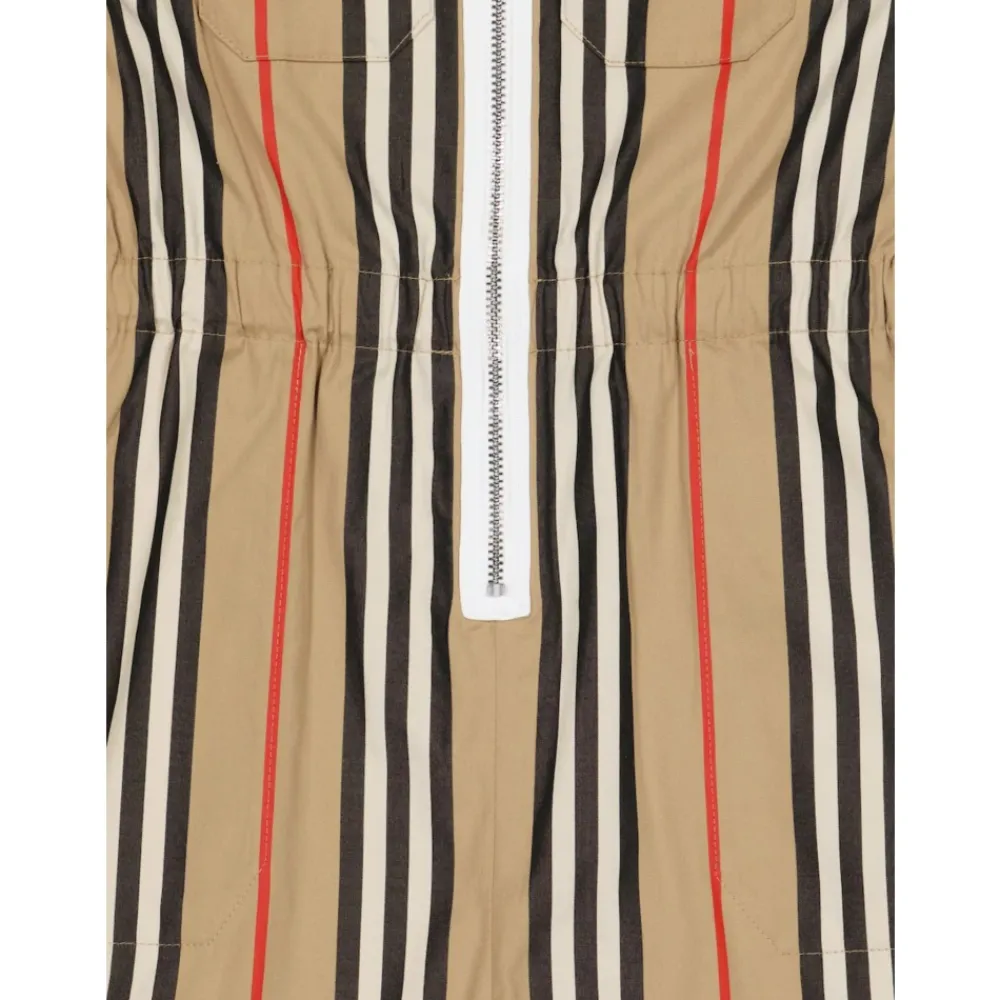 Burberry Jumpsuits^Gestreept katoenen jumpsuit