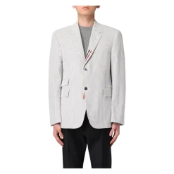 Thom Browne Outdoorjassen^Gestreept Katoenen Klassieke Blazer