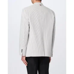 Thom Browne Outdoorjassen^Gestreept Katoenen Klassieke Blazer