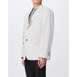 Thom Browne Outdoorjassen^Gestreept Katoenen Klassieke Blazer