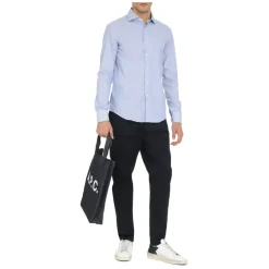 Heren THE (Alphabet) Gestreept katoenen overhemd