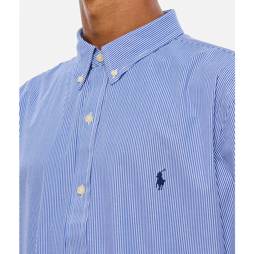 Heren Polo Ralph Lauren Overhemden^Gestreept Slim-Fit Overhemd