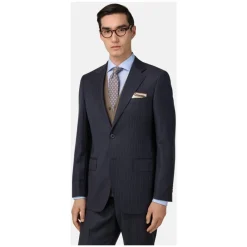 Heren Boggi Milano Kostuums^Gestreept wollen pakstijl Firenze