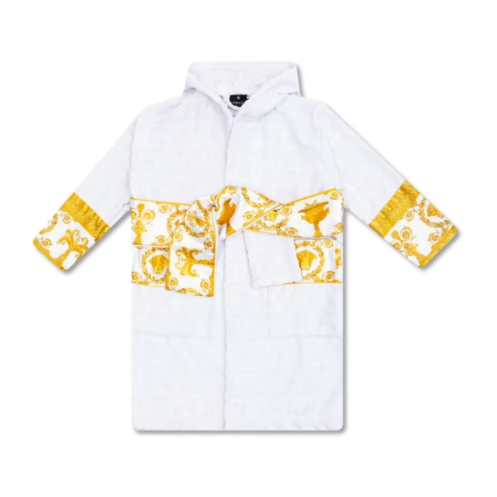 Versace Gestreepte badjas voor kinderen