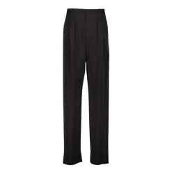 Heren Saint Laurent Broeken^Gestreepte Baggy Canvas Broek