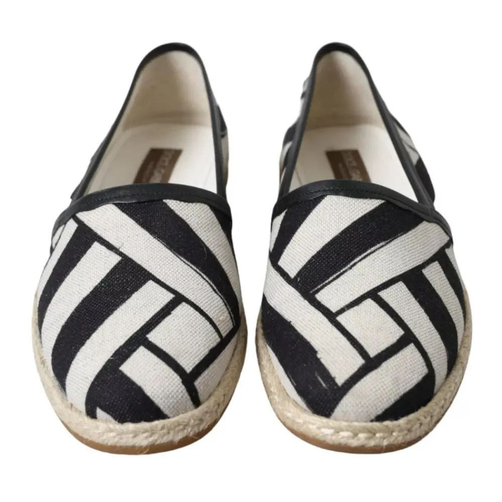 Heren Dolce & Gabbana Espadrilles^Gestreepte Canvas Espadrilles