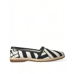 Heren Dolce & Gabbana Gestreepte Canvas Espadrilles Stijlvolle Charme