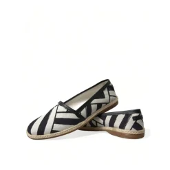 Heren Dolce & Gabbana Gestreepte Canvas Espadrilles Stijlvolle Charme