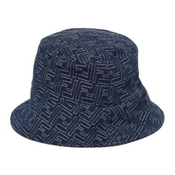 Heren Fendi Hoeden^Gestreepte emmerhoed Stijlvolle modeaccessoire