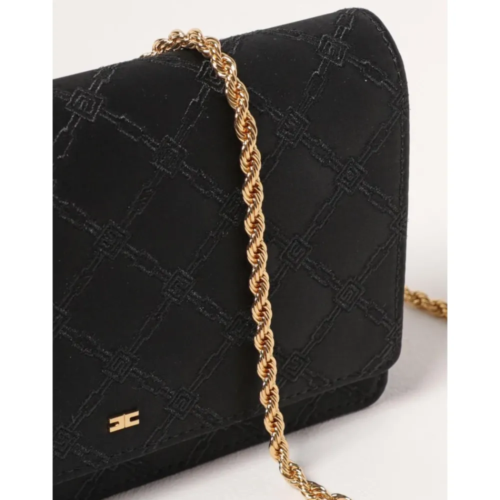 DAMES Elisabetta Franchi Gestreepte Foldover Clutch Tas