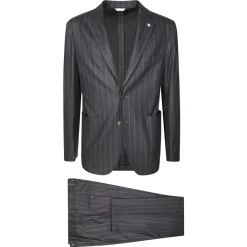 Heren Manuel Ritz Kostuums^Gestreepte Jersey Jurk