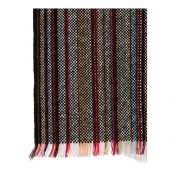 Heren Paul Smith Gestreepte Merinowol Fringed Sjaal