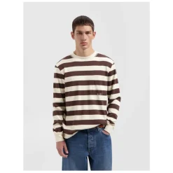 Heren Olaf Hussein Shirts^Gestreepte Rib Crewneck Sweater in