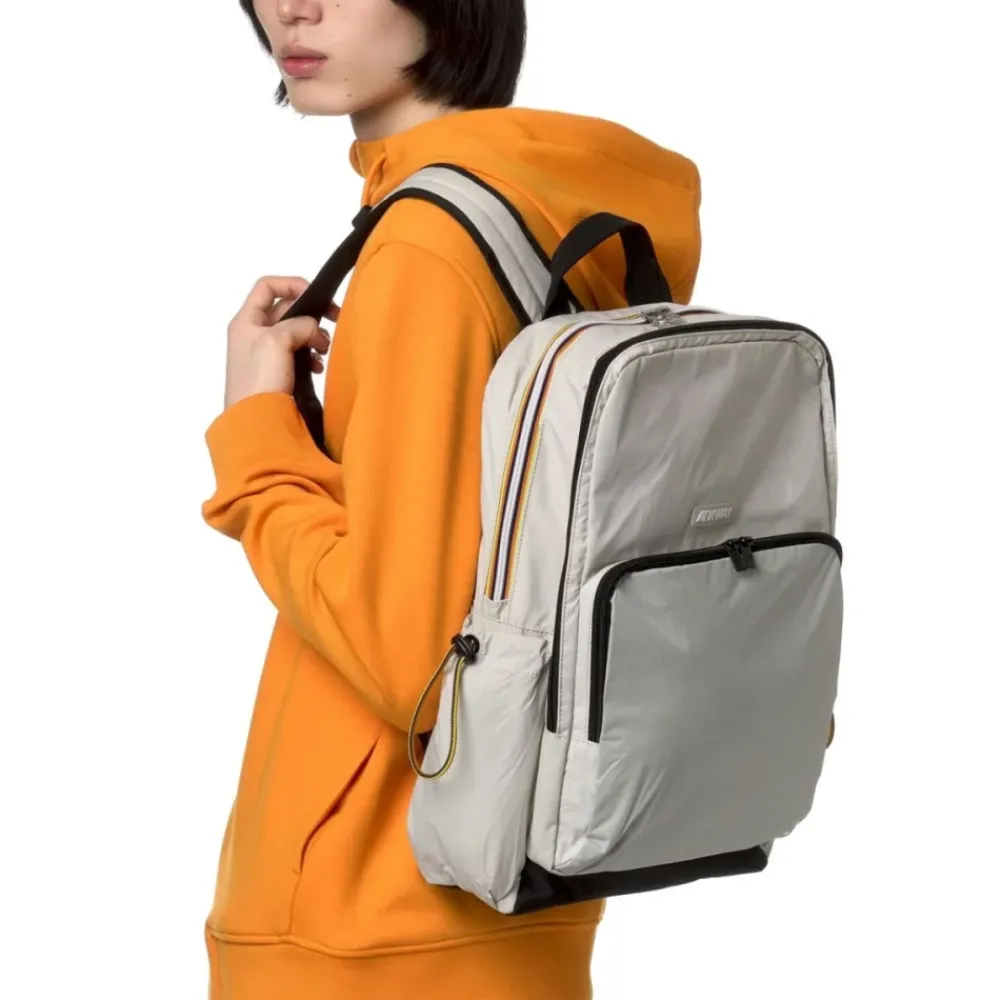 DAMES K-Way Rugzakken^Gestructureerde Beige Rugzak Gizy