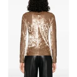 DAMES Forte Forte Gestructureerde Trui Hoge Hals