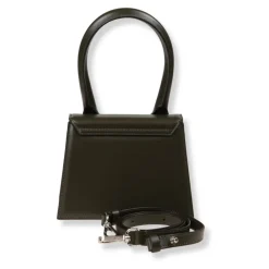 DAMES Jacquemus Heuptassen^Gestructureerde leren handtas met afneembare band