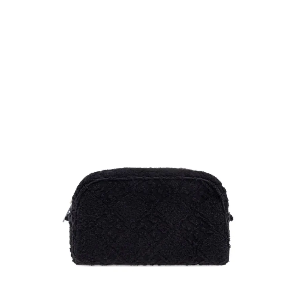 DAMES Tory Burch Toilettassen^Gestructureerde e Rits Tas met Logo