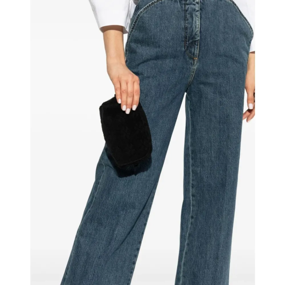 DAMES Tory Burch Toilettassen^Gestructureerde e Rits Tas met Logo