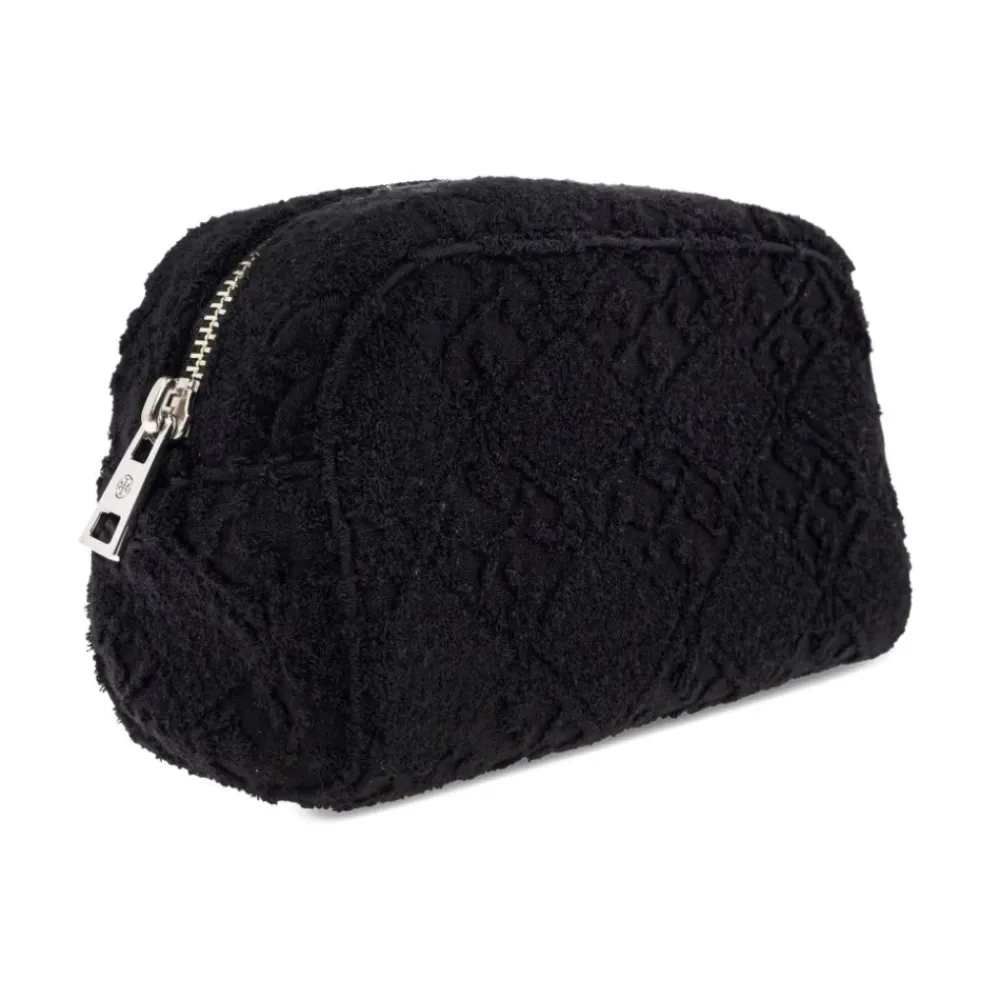 DAMES Tory Burch Toilettassen^Gestructureerde e Rits Tas met Logo