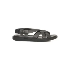 Heren Cerruti 1881 Sandalen^Gevlochten Leren Sandalen met Verstelbare Gesp