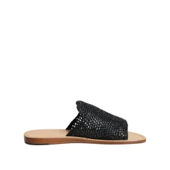 Heren Dolce & Gabbana Gevlochten Raffia Slides Schoenen
