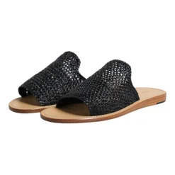 Heren Dolce & Gabbana Gevlochten Raffia Slides Schoenen