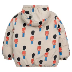 Bobo Choses Gevoerde anorak met tinnen soldatenprint