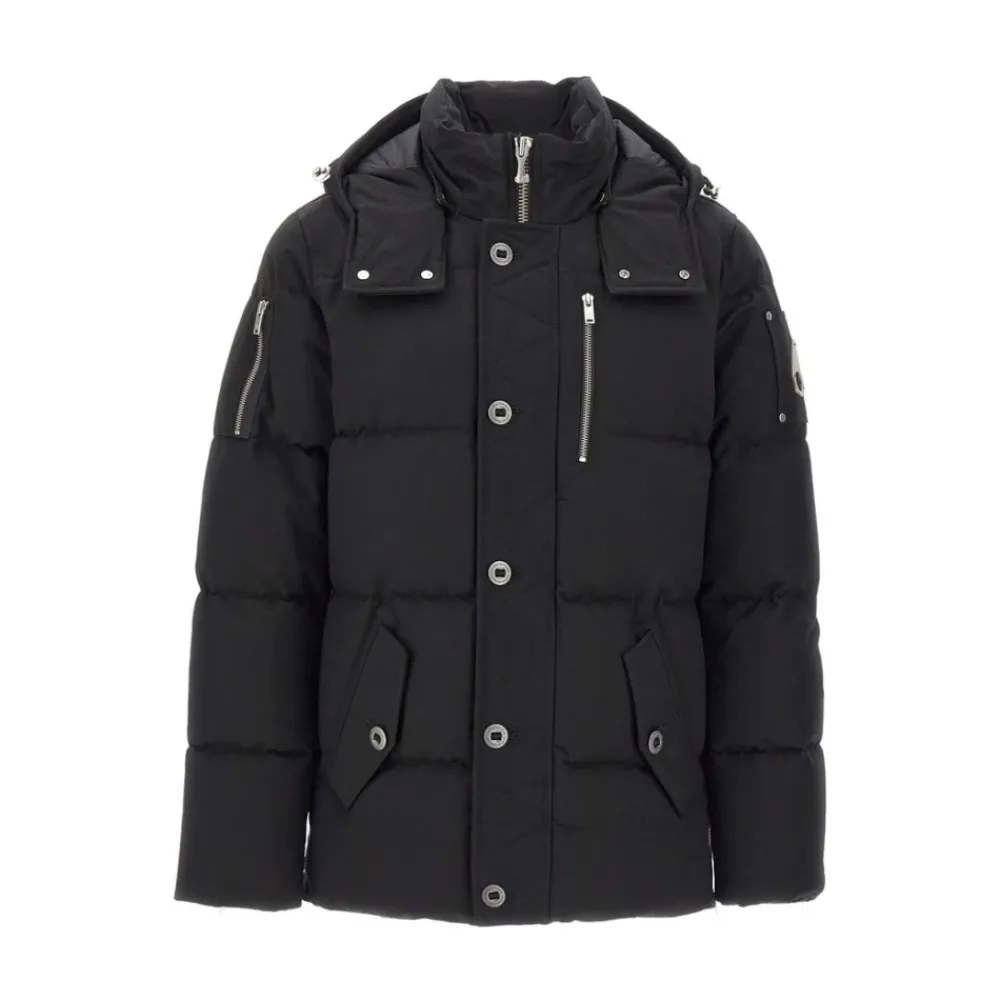 Heren Moose Knuckles Gewatteerd Buitenkleding met Afneembare Capuchon