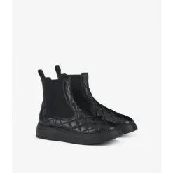 DAMES AGL Chelseaboots^Gewatteerde Beatle enkellaars