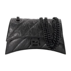 DAMES Balenciaga Schoudertassen^Gewatteerde Crush Chain Hobo Tas