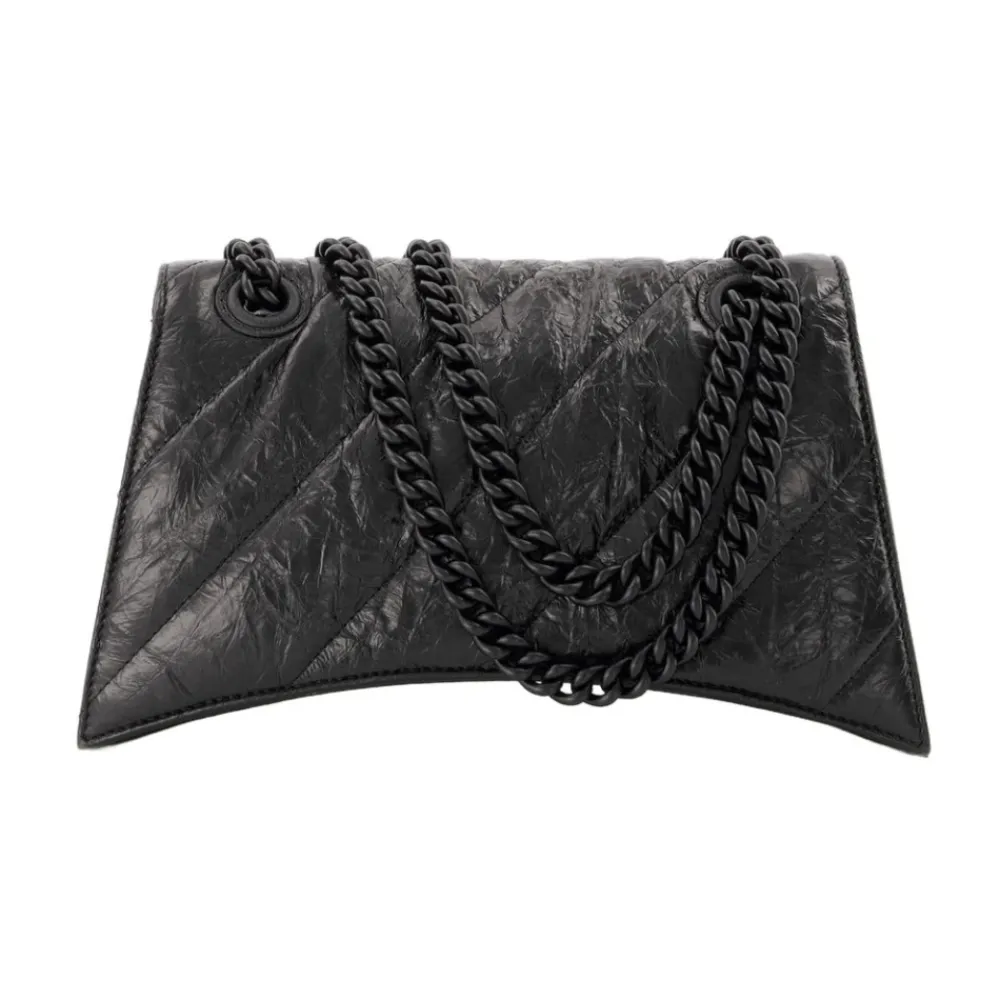DAMES Balenciaga Schoudertassen^Gewatteerde Crush Chain Hobo Tas