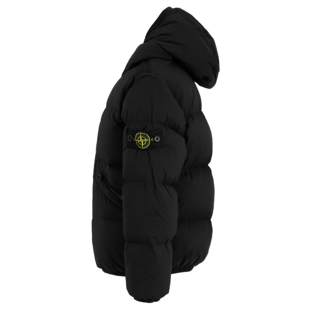 Stone Island Jassen^Gewatteerde donsjas met kompaspatch