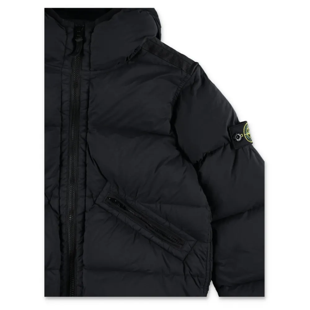 Stone Island Jassen^Gewatteerde jas met elastische boorden