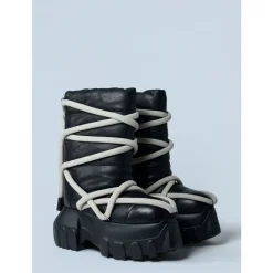 Heren Rick Owens Snowboots^Gewatteerde leren tractorlaarzen