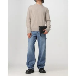 Heren Bottega Veneta Geweven leren etui met ritssluiting en polsband