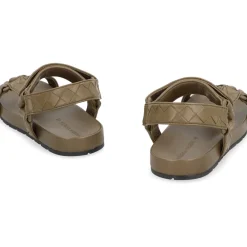 Heren Bottega Veneta Geweven Leren Sandalen