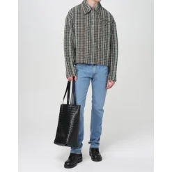 Heren Bottega Veneta Geweven Leren Tote Tas